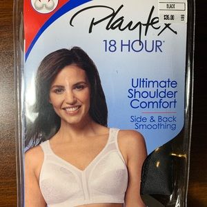 Black PLAYTEX 18 HOUR BRA Size: 46DD